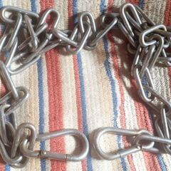 ⛓️チェーン 2点セット フック付 防犯の画像