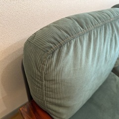 美品　家具 コーデュロイソファ 2人掛けの画像