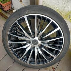 中古18 インチアルミホイール  Verthandi YH-S25V 18x7.5 +48 114.3x5 BK/POLISH + F205