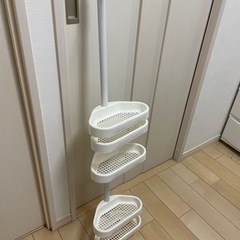 ⚠️6/16まで　浴室収納 ラック コーナーラック お風呂 つっぱり 5段式 突っ張り棒 3点止め構造 高さ120〜250㎝の画像