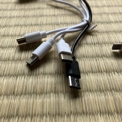 USBコード　タイプB ＆Cの画像