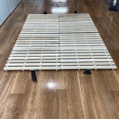 ダブル置きスノコベッド【町田市再生家具】240647