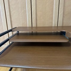 パソコンデスク座り用3段棚