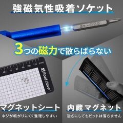精密ドライバーセット 2024年モデル マグネットシート付属 26in1の画像