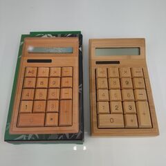 ★ジモティー割引有★ 竹のナチュラル電卓 中古品