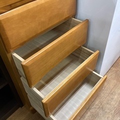 5段 スリム チェスト 収納 中古の画像