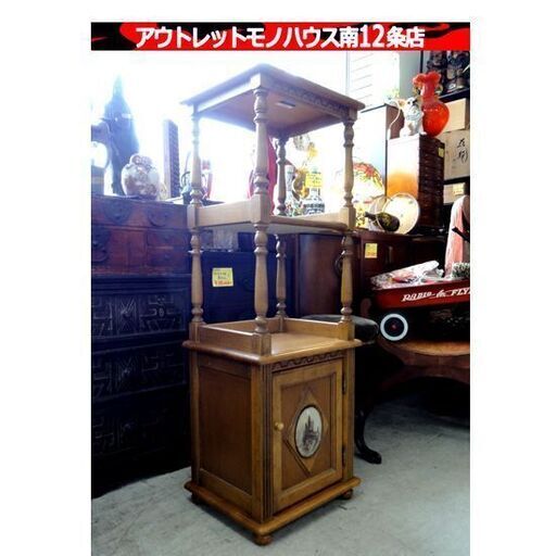 C1 DAISO ブロードミラー 昭和レトロ 装飾アイアンフレーム 壁掛けミラー