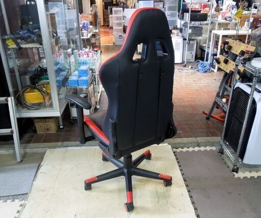EXRACING ゲーミングチェア ブラック×レッド オフィスチェア