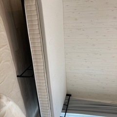 【引取希望:0円】ニトリパイプベッド　マットレス付