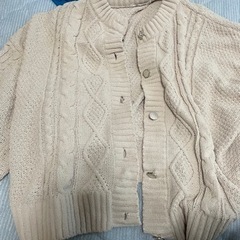 ニット カーディガン L