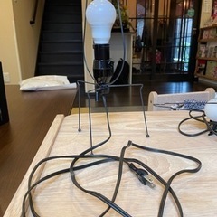 ランプの土台と電球