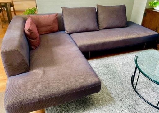 カリモク肘付き2人掛けソファ☆現行品