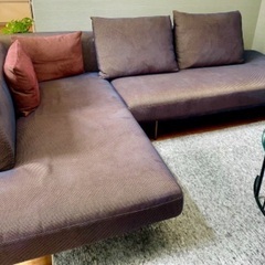 カリモク肘付き2人掛けソファ☆現行品