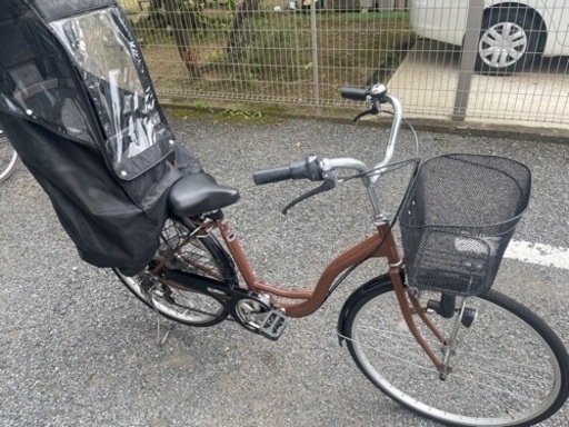 チャイルドシート付き自転車