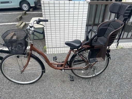 チャイルドシート付き自転車