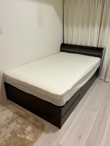 家具 ベッド セミダブルベッド