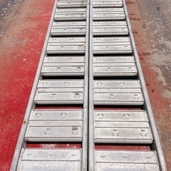 鹿屋市★日経アルミブリッジ積載荷重 0.5トン/2本セット05-C6-25W 1800cm 運搬 日軽アルミブリッジ 004の画像