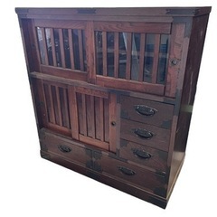 NO.1499 〈現状品でのお渡し〉和家具 収納家具 キャビネット 