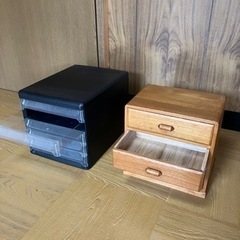 カラーボックス３点　小物入れ2点の画像