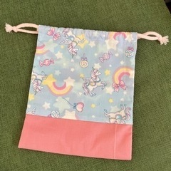 ハンドメイド　給食袋の画像