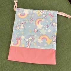 ハンドメイド　給食袋の画像