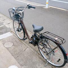 遠藤商事☆電動アシスト自転車☆こげ茶色、使用わずか、美品、自転車【浜村鹿野温泉ICから3分 買取本舗 宮本リサイクル 営業時間9～19時 定休日水曜のみ←連絡できませんm(_ _)m】の画像