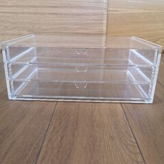無印良品　ポリプロピレン　ファイルボックス　ワイド　アクリルの画像