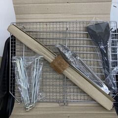 【レガストック川崎本店】【未使用品】FOREST LIFE フォレストライフ バーベキューセット バーベキューコンロ 鉄板焼 FR-12 ツイン BBQの画像