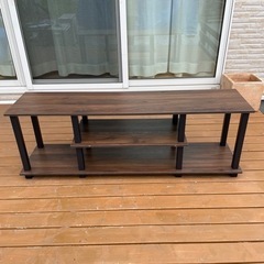 テレビボード　木目調　ブラウン