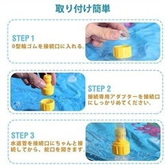 噴水マット プレイマット 直径150CM 噴水池 水遊び ウォーター アウトドア 夏の日 芝生遊び 庭 家庭用 親子芝生遊び プールマット 誕生日プレゼント 夏対策の画像