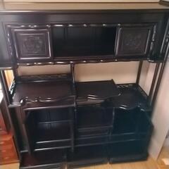 茶箪笥、飾り棚、唐木家具、収納家具の画像