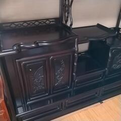 茶箪笥、飾り棚、唐木家具、収納家具の画像