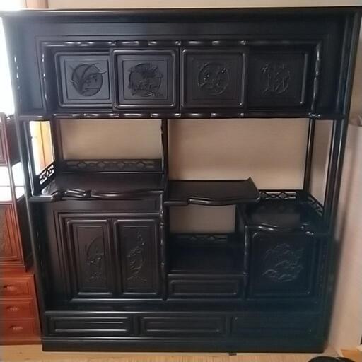 茶箪笥、飾り棚、唐木家具、収納家具