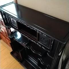 茶箪笥、飾り棚、唐木家具、収納家具の画像