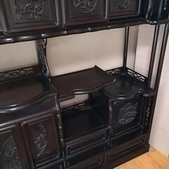 茶箪笥、飾り棚、唐木家具、収納家具の画像
