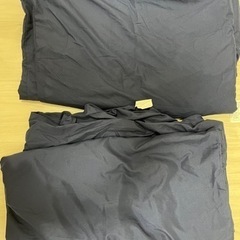 布団、布団カバー付の画像