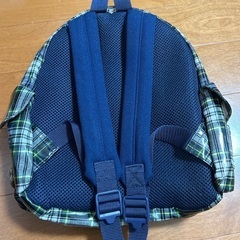 ラミネート生地のリュック　の画像