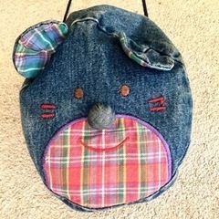 デニムくまさんポシェット