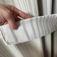 【お取引中】ニトリ 遮光2級カーテン スロウ グレー 2セット譲ります。の画像