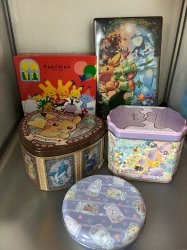 ポケモンセンターオリジナル　お菓子缶 空き缶 空缶 まとめ売り　ポケモン　ポケセン レア