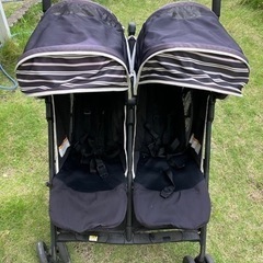 2人ベビーカー 双子 ツインハート Duo スティック 日本育児　