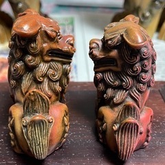 【沖縄】台付⑥シーサーくん　１ペアの画像