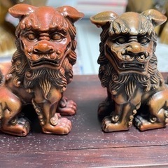 【沖縄】台付⑥シーサーくん　１ペアの画像