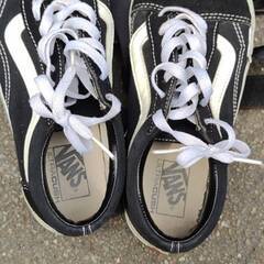 VANS　デッキシューズ　黒メンズ25cm