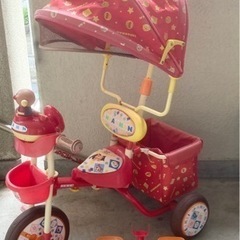 中古◆三輪車◆アンパンマンデラックスＲ◆ダメージあり