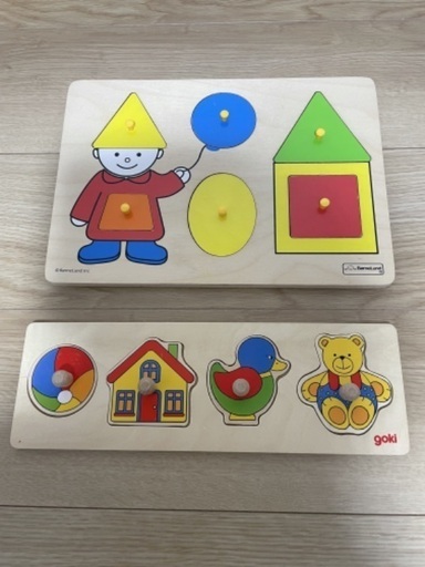 【まとめ売り】ベビー用　木のパズル　ボーネルンド　ゴキ