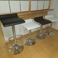 カウンターチェア × 4set 油圧昇降式