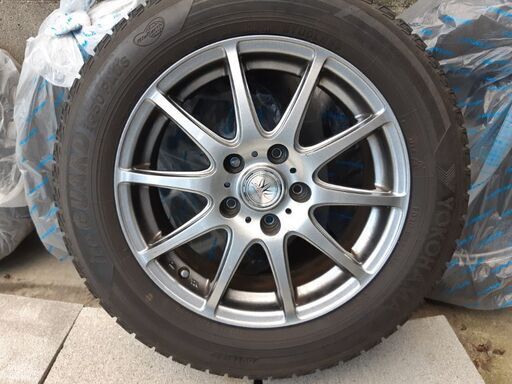 中古)スタッドレスタイヤ　アルミホイール付　205/60R16　４本セット