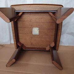 天然木　ローテーブルの画像