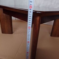 天然木　ローテーブルの画像